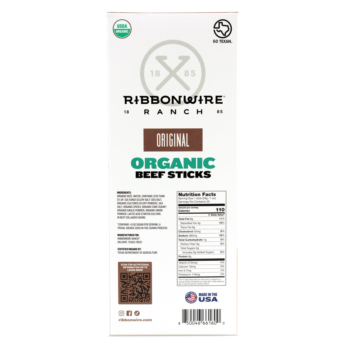 Nutrition facts and ingredients