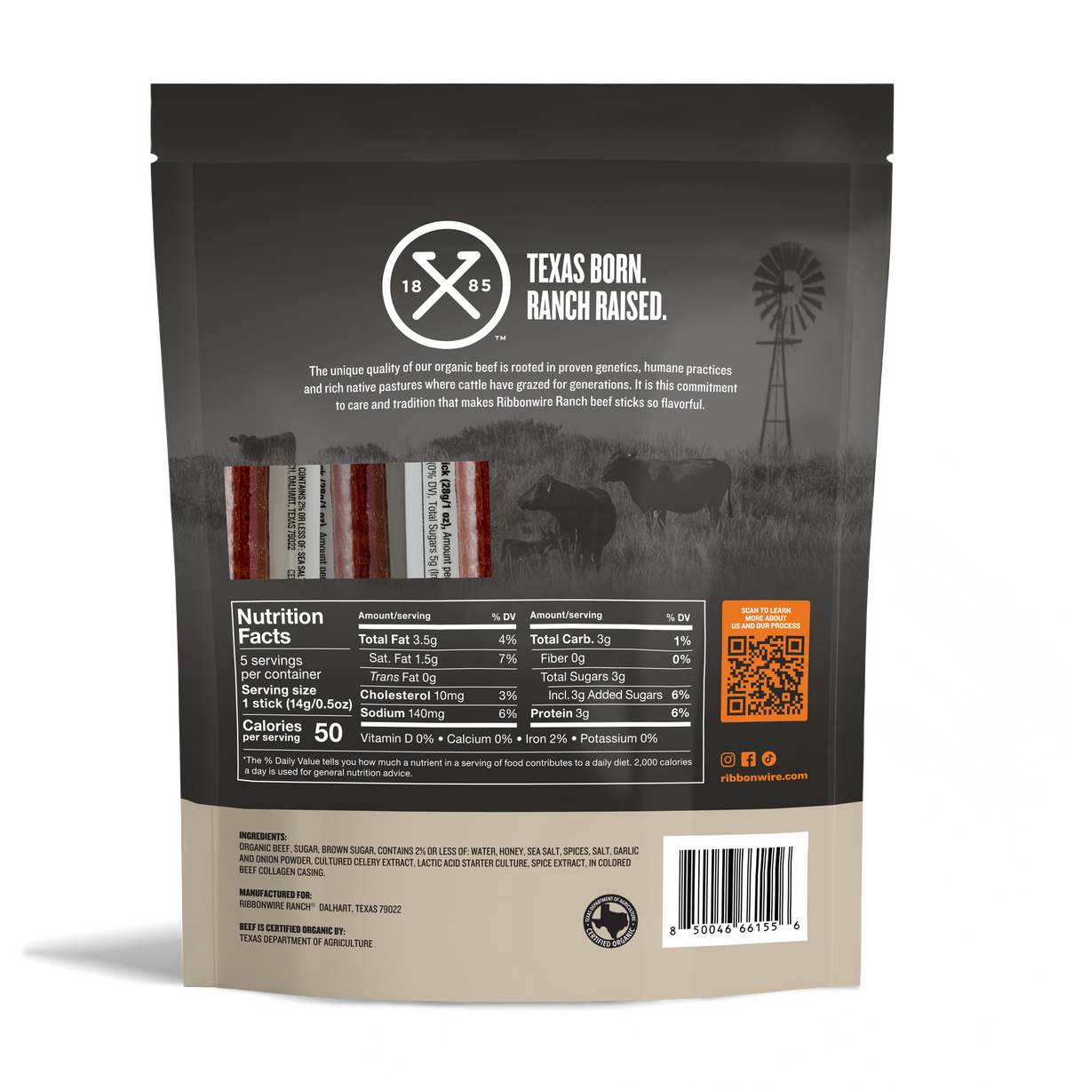 Nutrition facts and ingredients