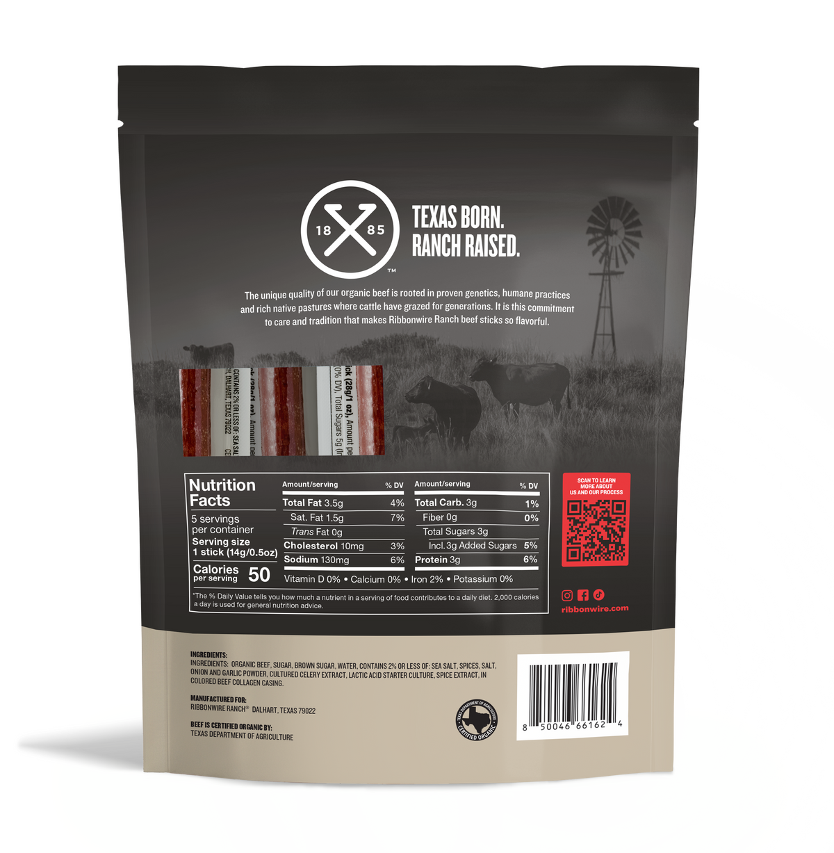 Nutrition facts and ingredients